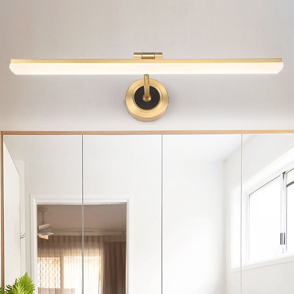Arisha Vintage Linear Metal/Acrylic Wall Lamp, Black/Gold - Neutralighting