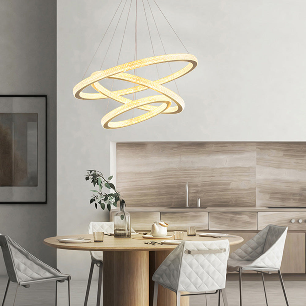 Kristy Contemporary Gold Luxury Ring Pendant Light - Neutralighting