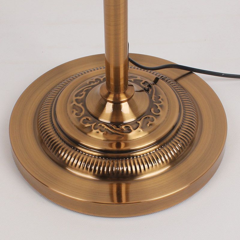 Eryn Antique Floor Lamp, Multi Colors, Metal/Fabric, Bedroom - Neutralighting