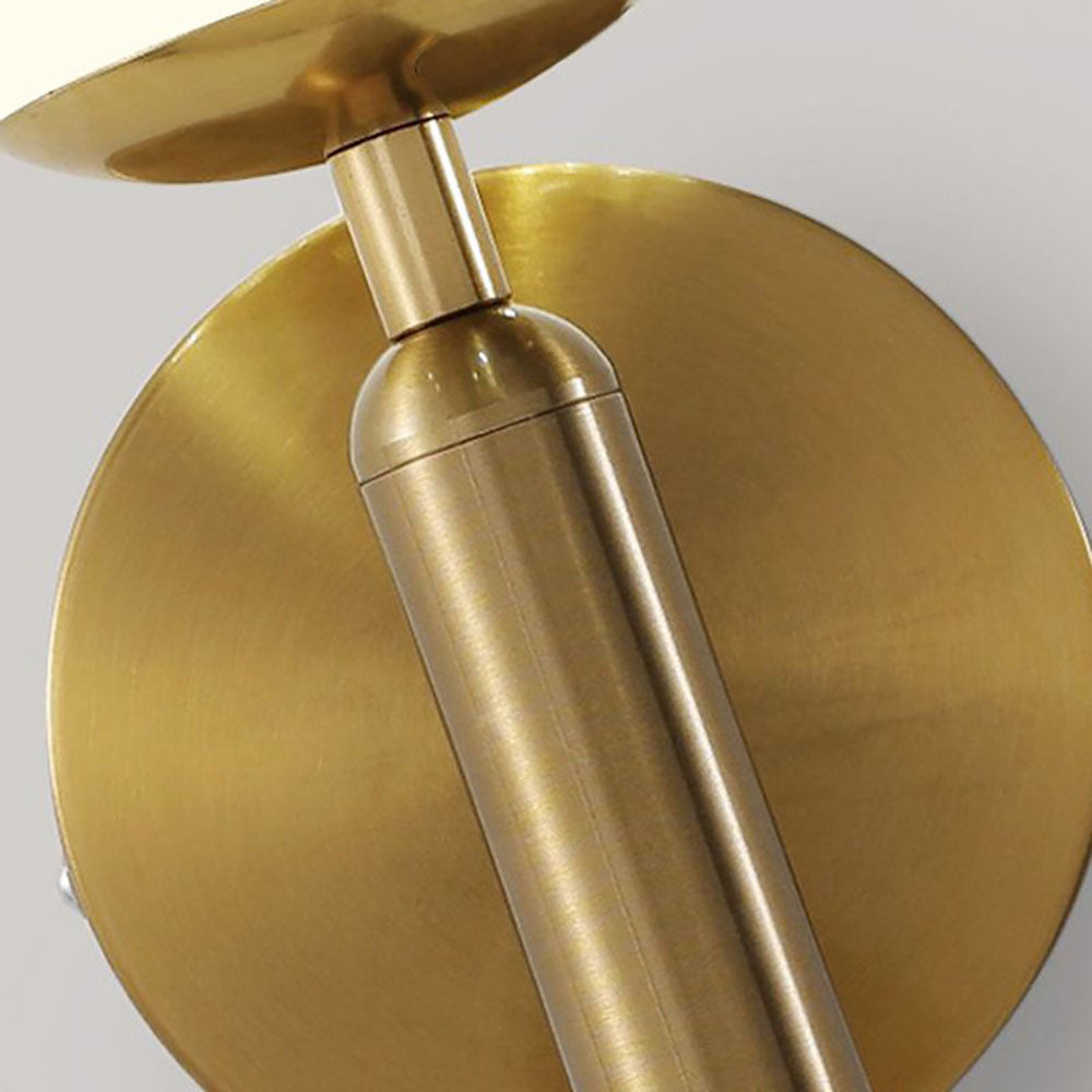 Valentina Wall Lamp Modern Globe, Metal/Glass, Black/Gold, Hallway - Neutralighting
