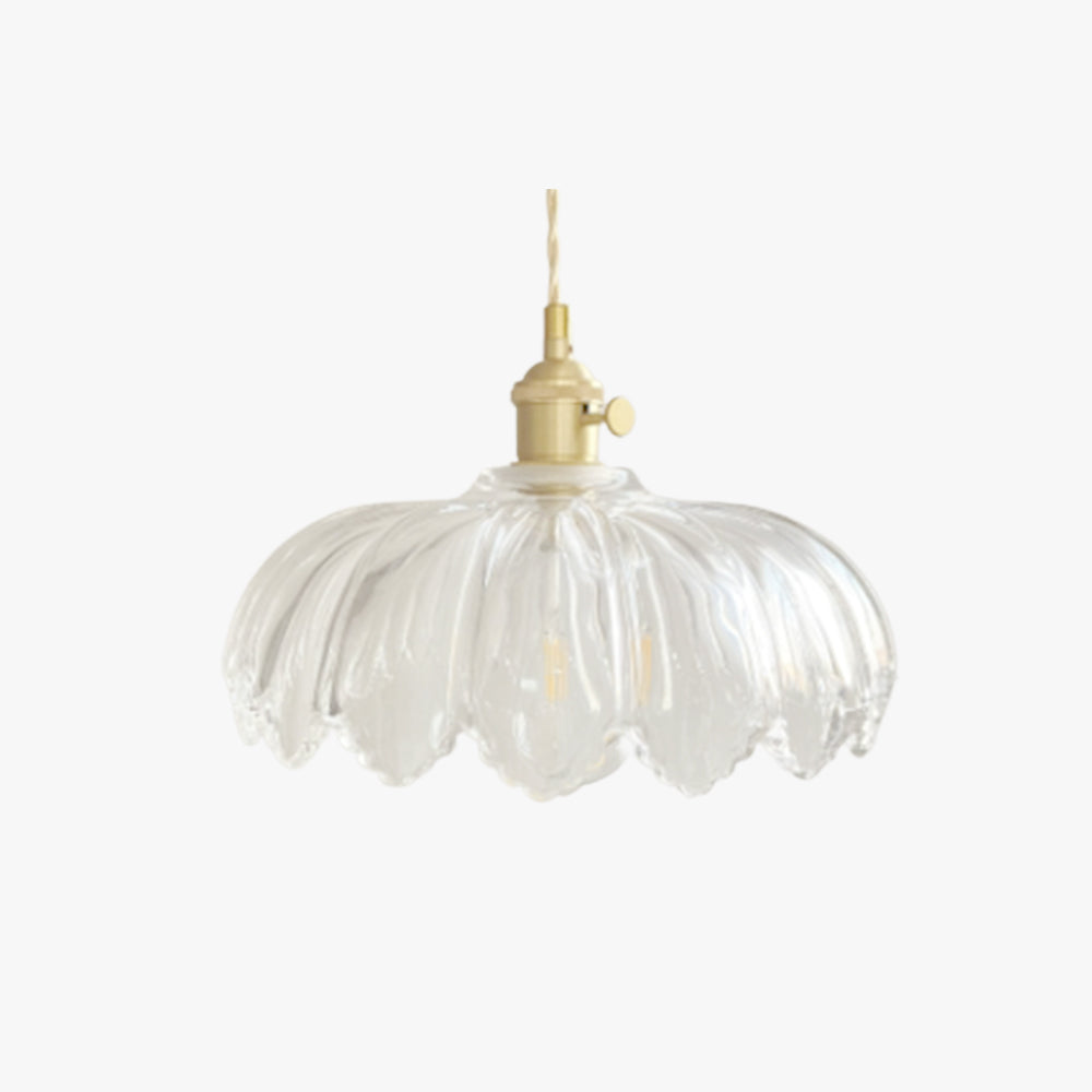 Valentina Art Deco Blown Brass & Glass Pendant Light, 7 Styles - Neutralighting