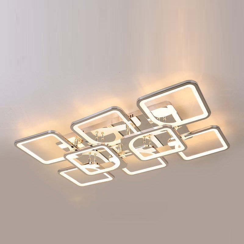 Arisha Modern Square Flush Mount Ceiling Light - Neutralighting