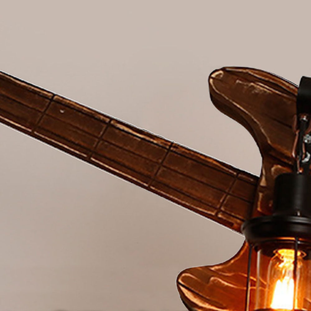 Epoch Farmhouse Guitar Pendant Light, Metal/Wood, Walnut - Neutralighting