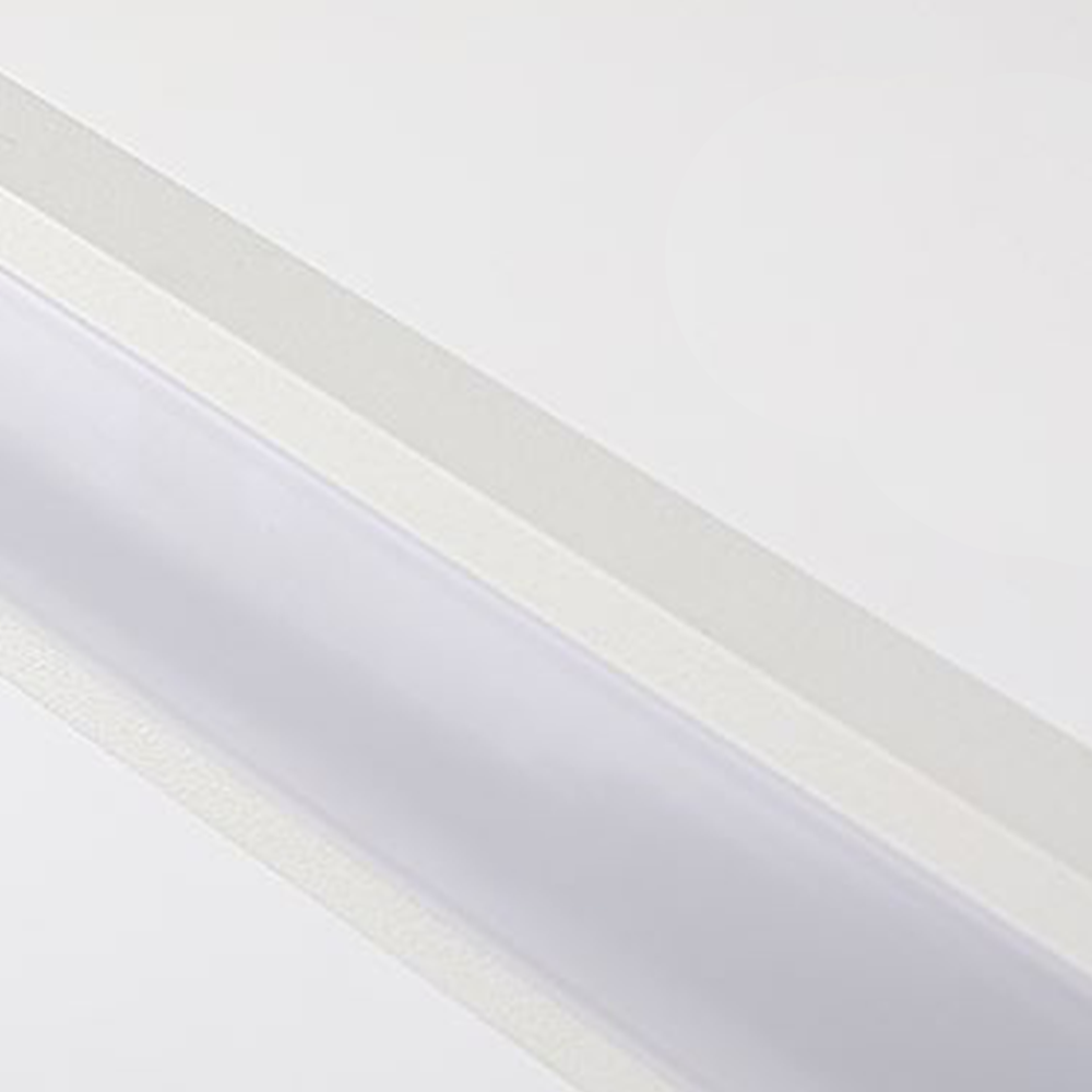 Arisha Nordic LinearMetal Mirror Front Vanity Wall Lamp, White - Neutralighting