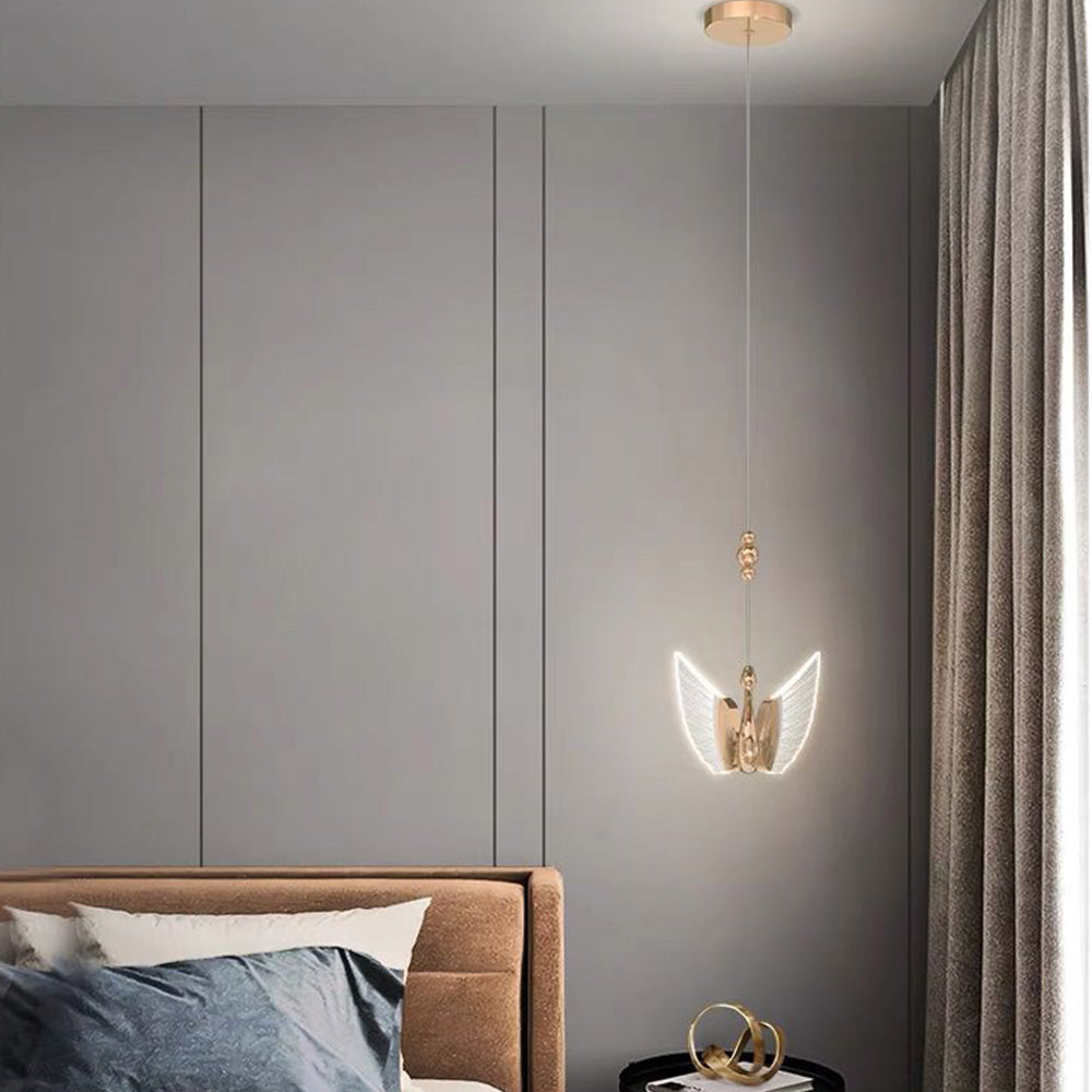 Arisha Modern Creative Swan Pendant Light, 2 Color - Neutralighting