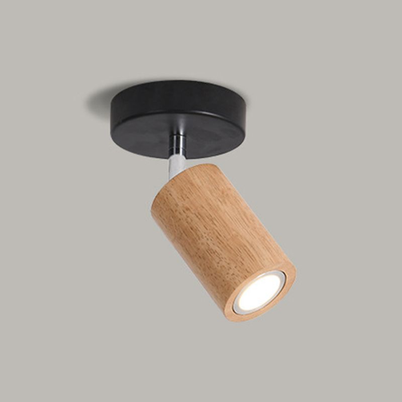 Muto Modern LED Adjustable Ceiling Spotlight, Wood - Neutralighting
