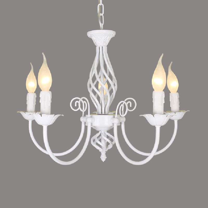 Silva Pendant Light Candle Retro, Metal/Glass, Black/White, Restaurant - Neutralighting