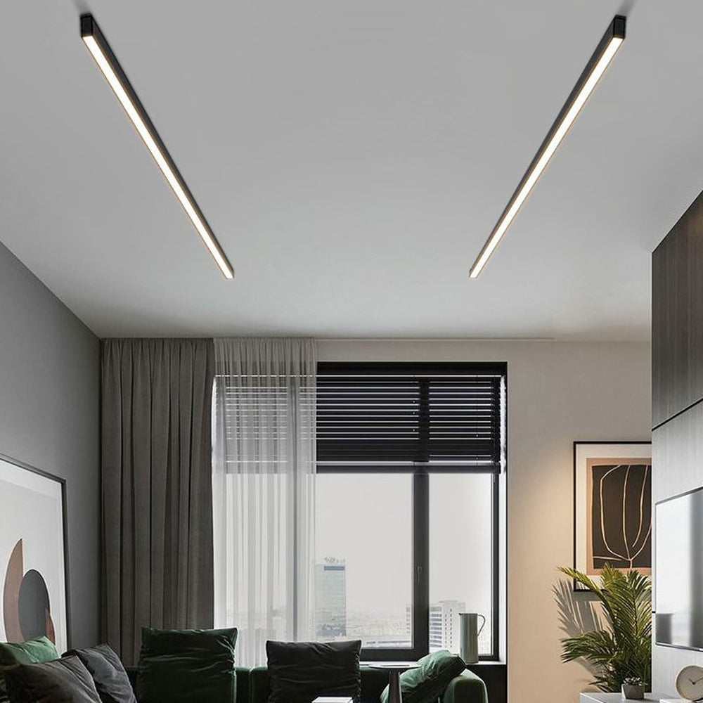 Solin Linear Black Ceiling Light/Wall Light - Neutralighting