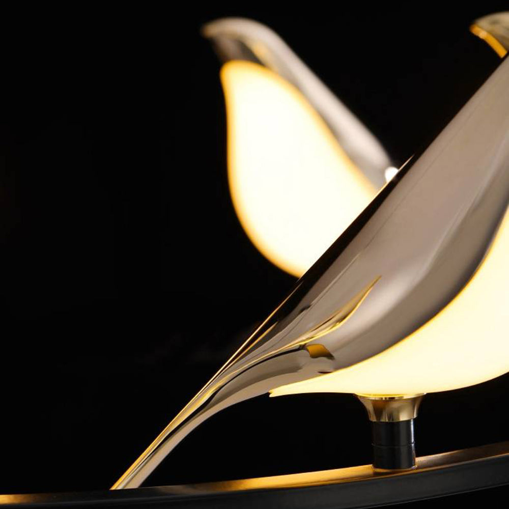 Arisha Modern Bird Pendant Light, Gold & Black, 2 Style - Neutralighting