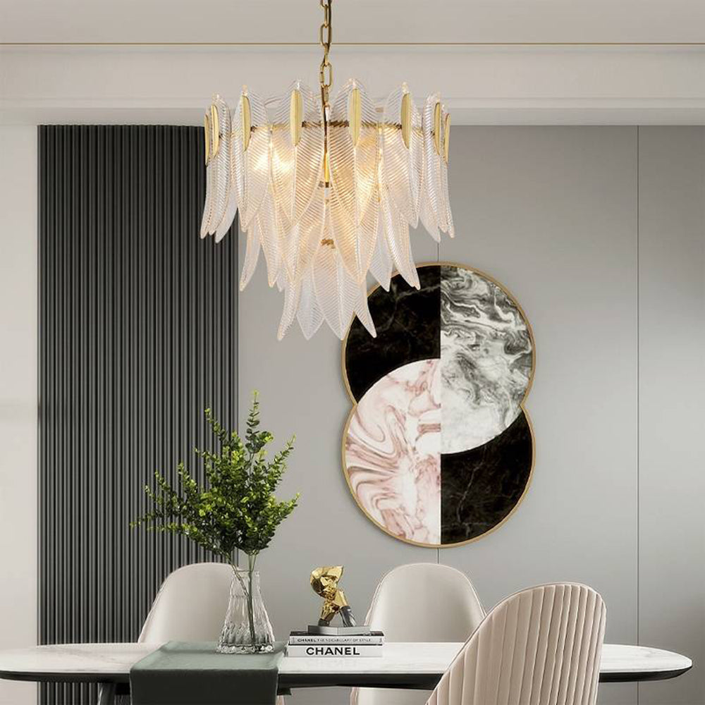 Kristy Modern Gold Feather Chandelier, 3 Style - Neutralighting