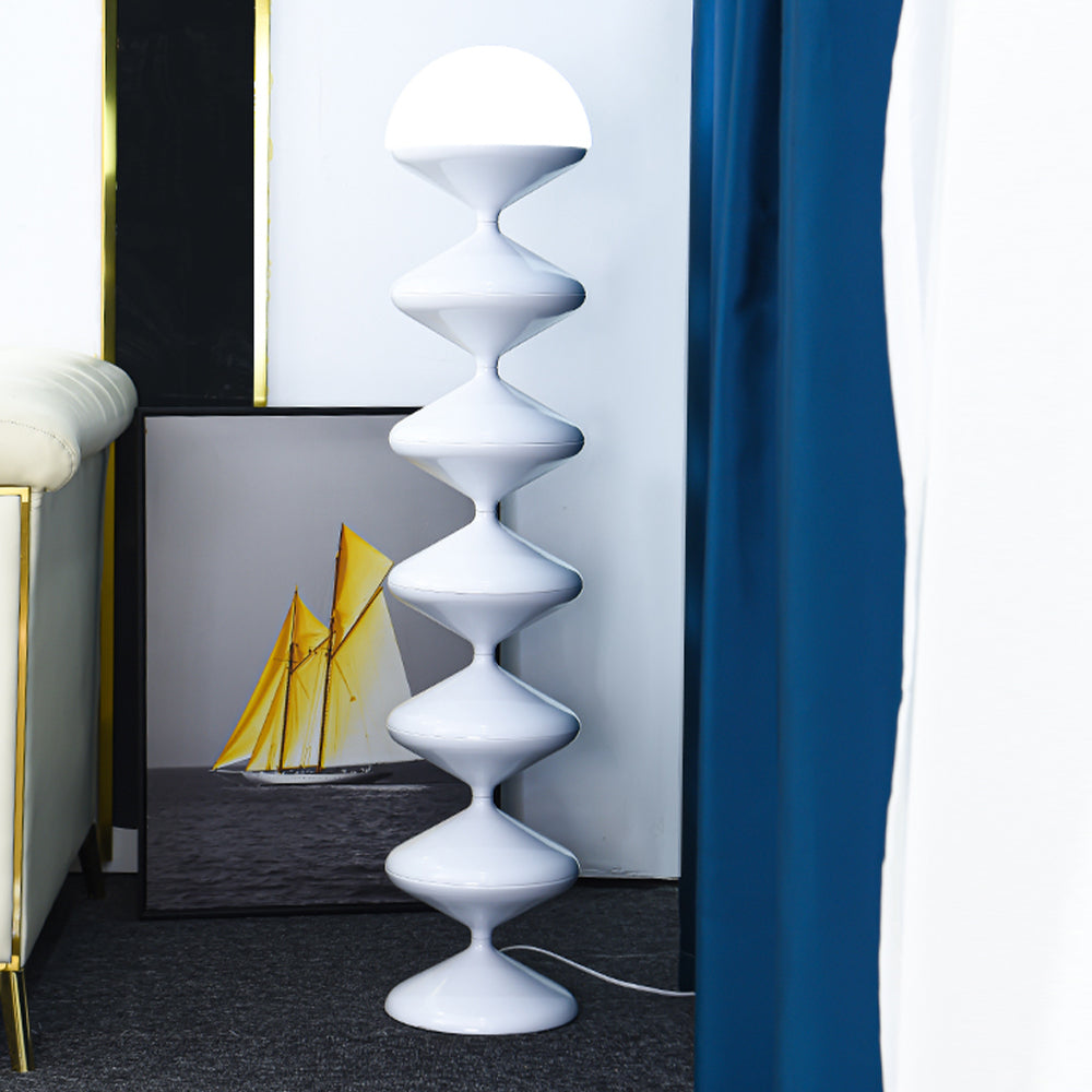 Salgado Bauhaus Gourd Floor Lamp, Black/White - Neutralighting