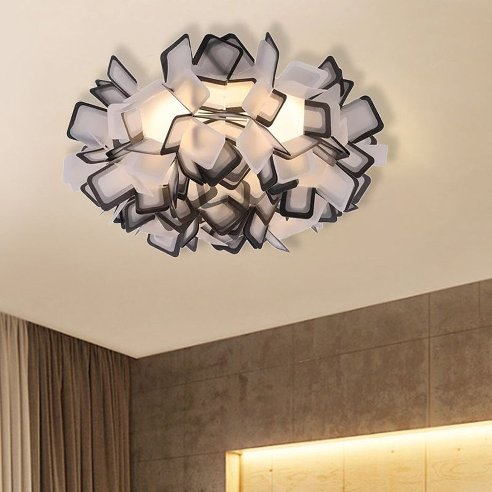 Valentina Art Deco Flower Flush Mount Ceiling Light 7 Colours - Neutralighting