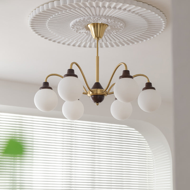 Valentina French LED Chandelier Chrome Gold Living Room/Bedroom - Neutralighting