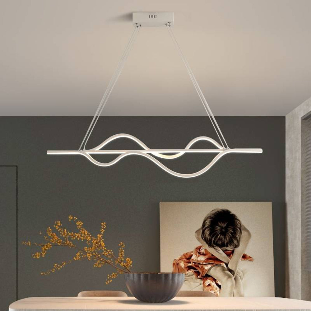 Arisha Modern Wave Pendant Light, 3 Colour - Neutralighting