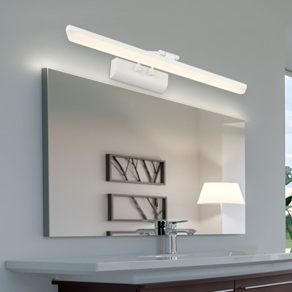 Arisha Minimalist Rectangular Metal/Acrylic Wall Lamp, Black/White - Neutralighting