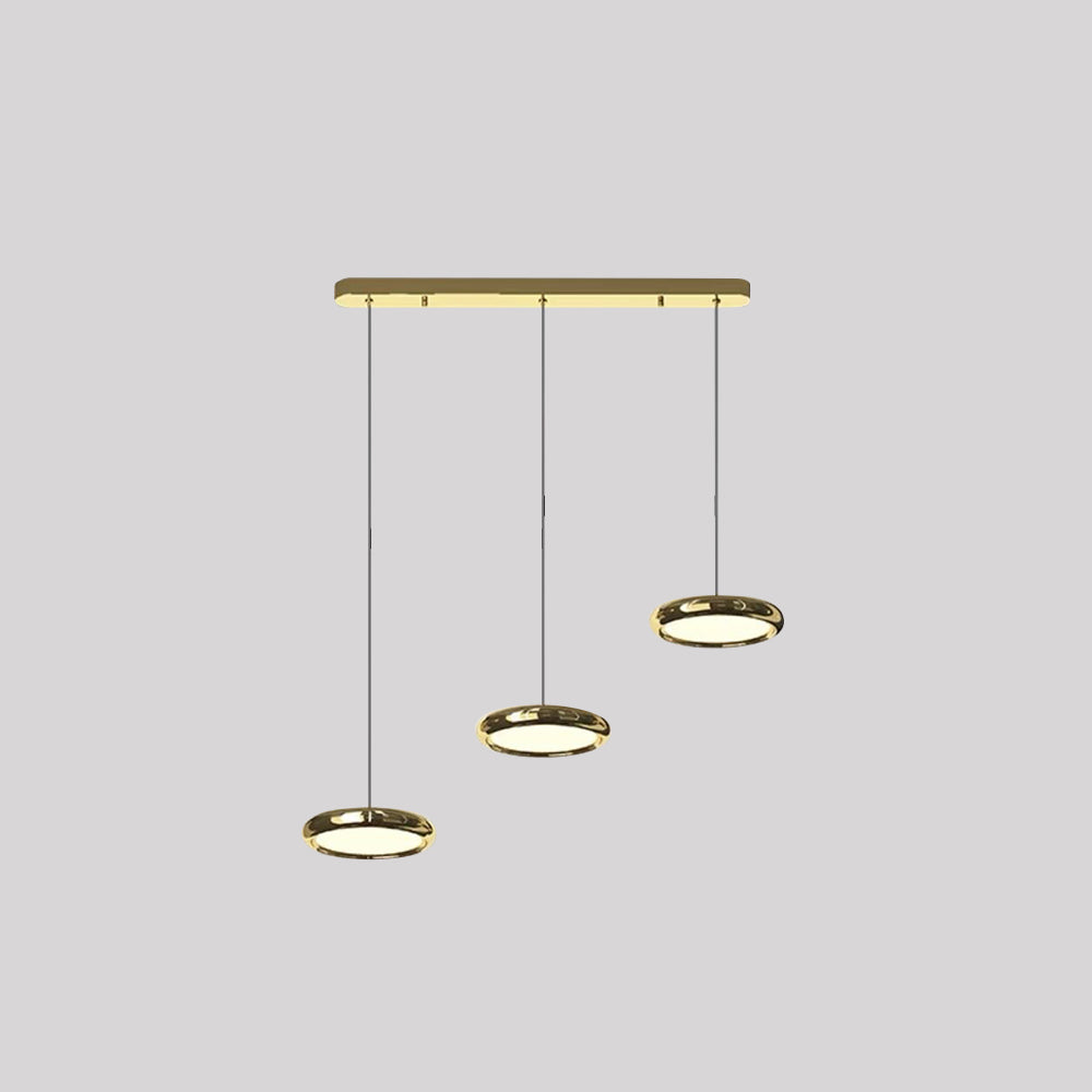 Arisha Minimalist Circular Metal Pendant Light,Silver/Gold/Rose Gold - Neutralighting
