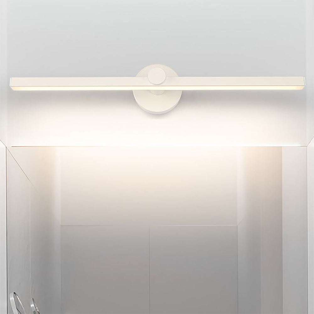 Arisha Minimalist Linear Acrylic Mirror Front Wall Lamp, White - Neutralighting