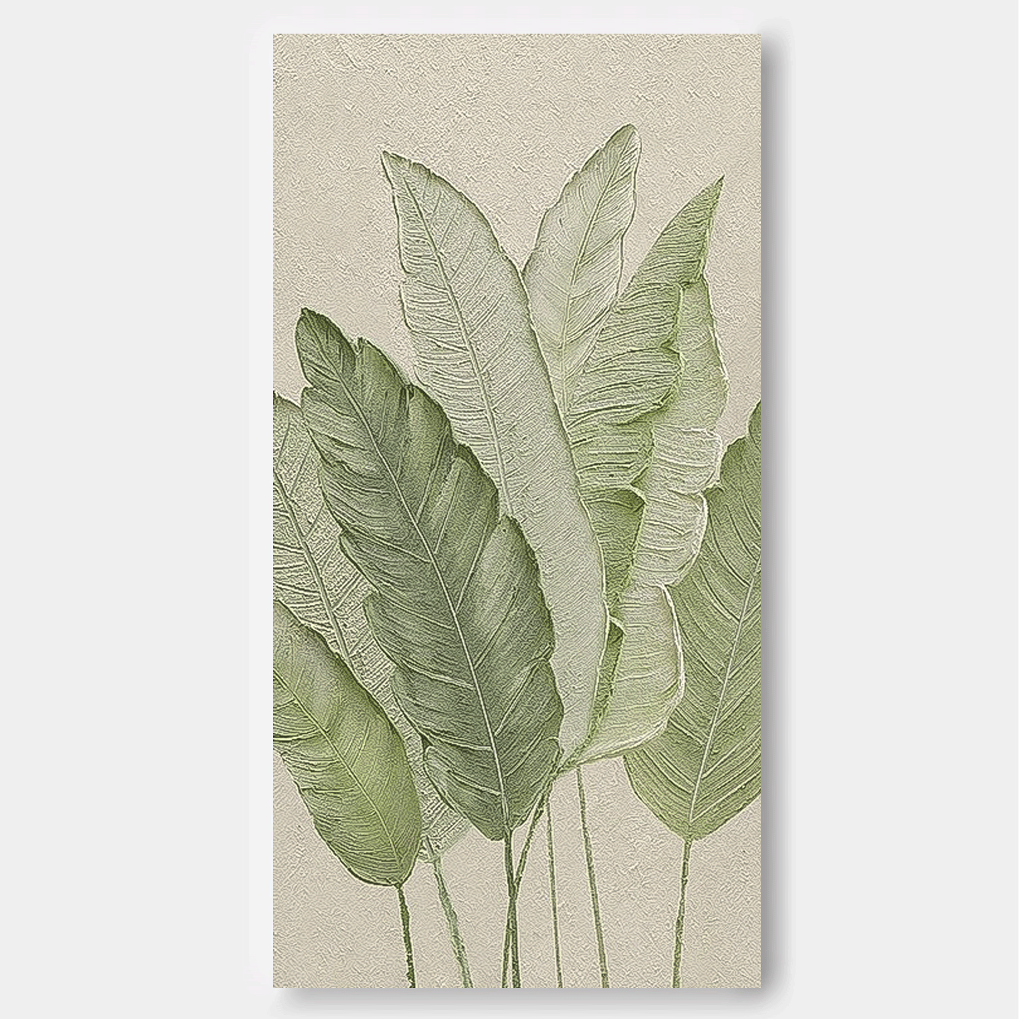 Wall Art Flower Abstract Impasto Modern