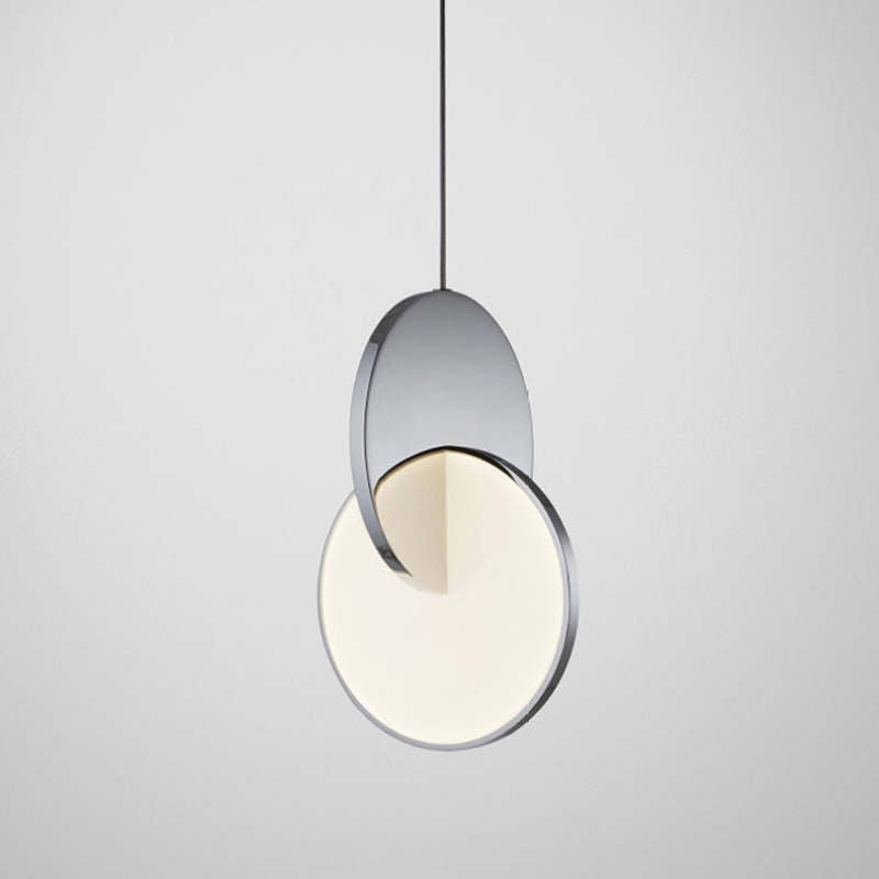 Arisha Pendant Light, Disc, Gold/Silver - Neutralighting