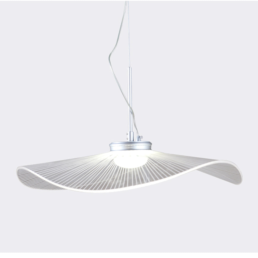 Arisha Designer Lotus Leaf Shaped Metal Pendant Light,White - Neutralighting
