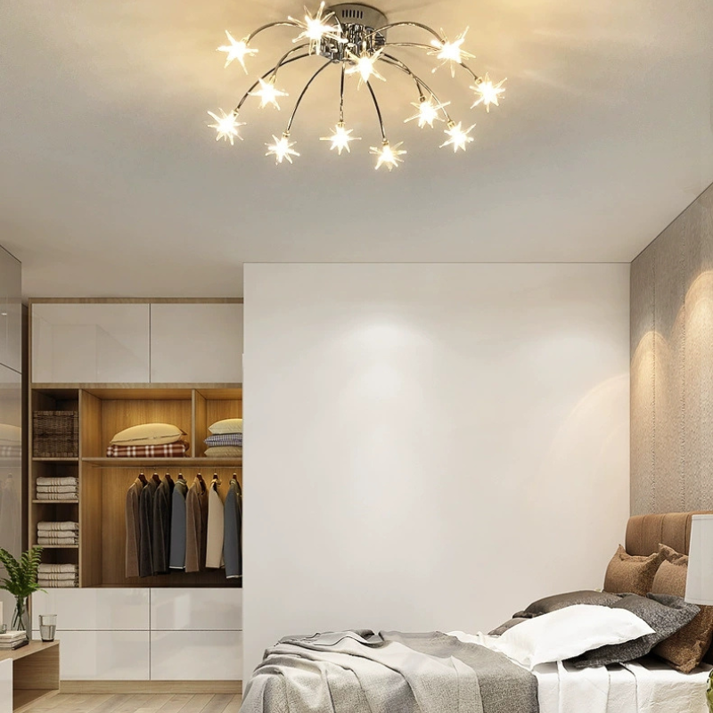 Arisha Art Deco Starry Flush Mount Ceiling Light - Neutralighting