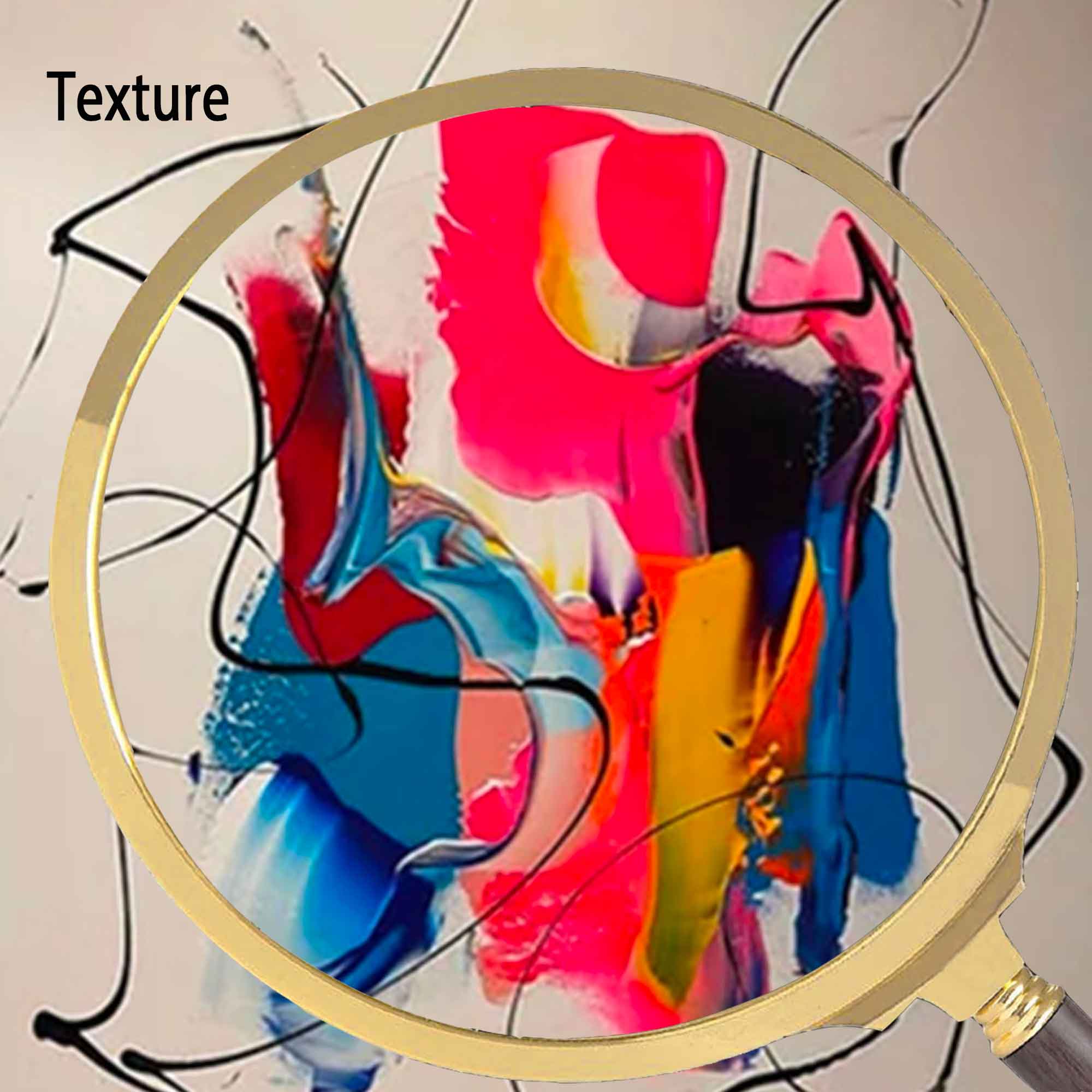 Wall Art Abstract Maximalist Soft Color Impasto