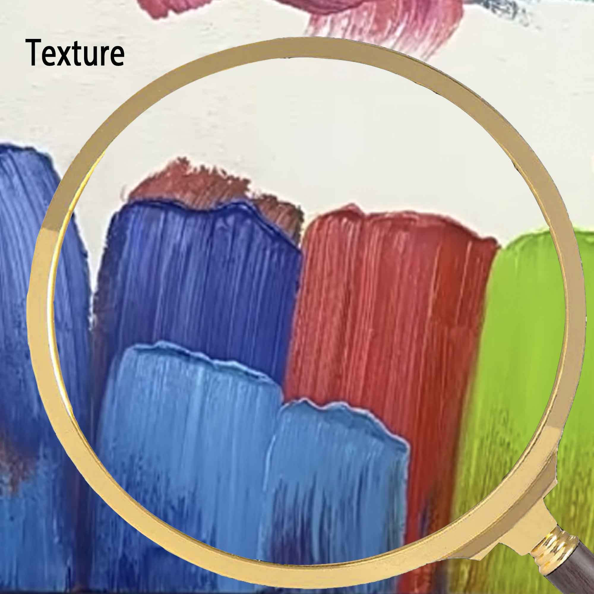 Wall Art Abstract Expressionist Impasto Blue