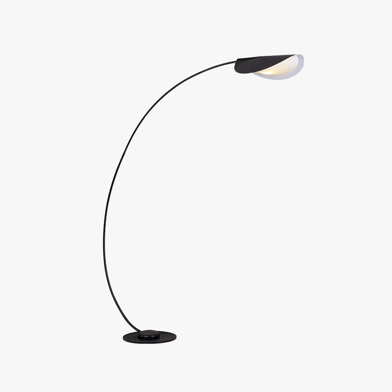 Edge Modern Arch Metal Floor Lamp, Black - Neutralighting