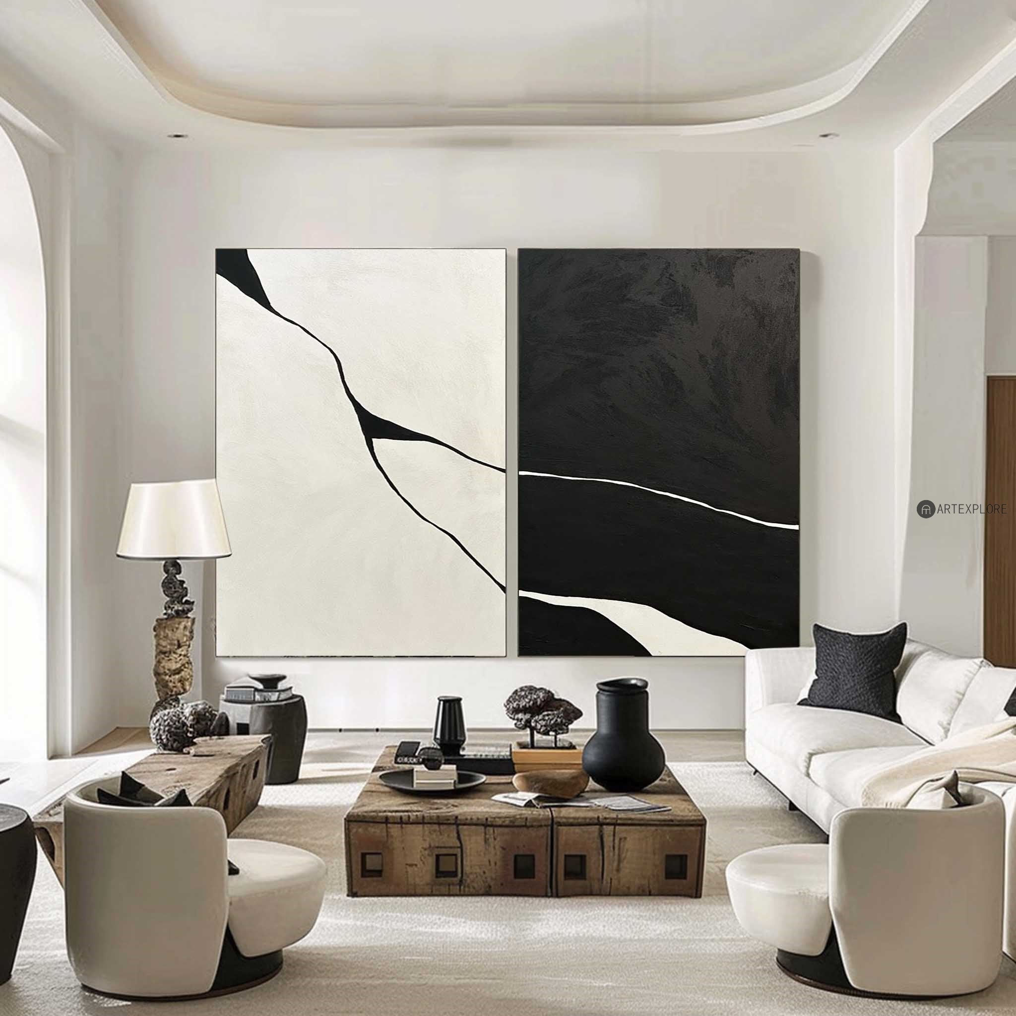 Set of 2 Abstract Art