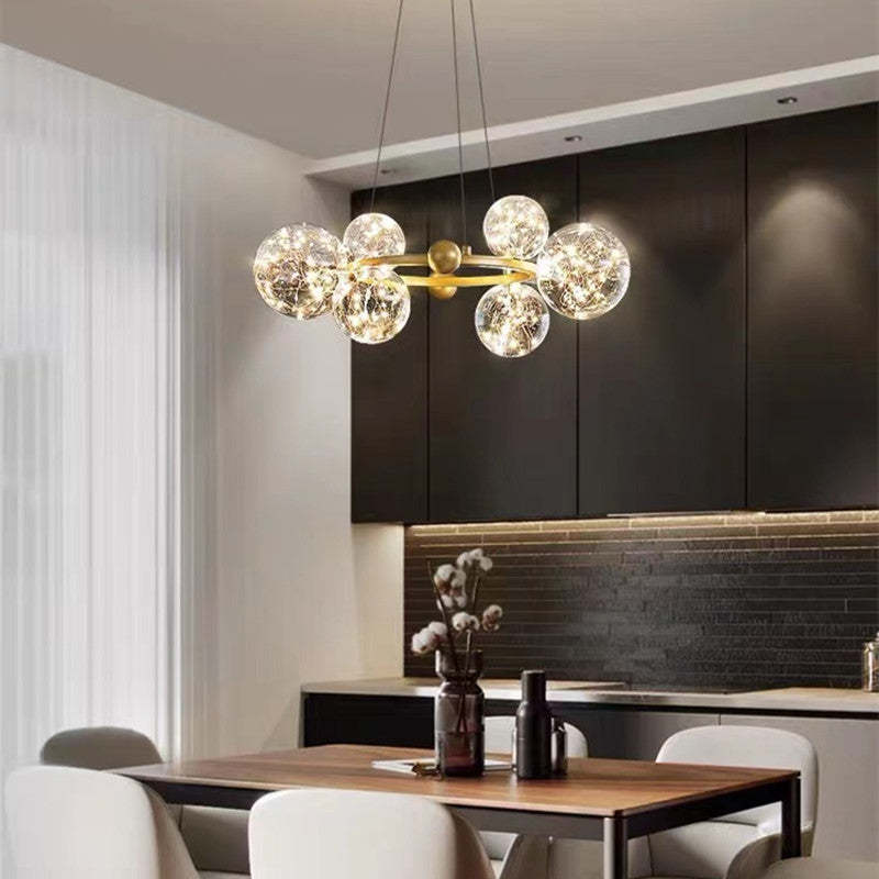 Valentina Art Deco Luminous Sphere Cluster Glass Pendant Light - Neutralighting