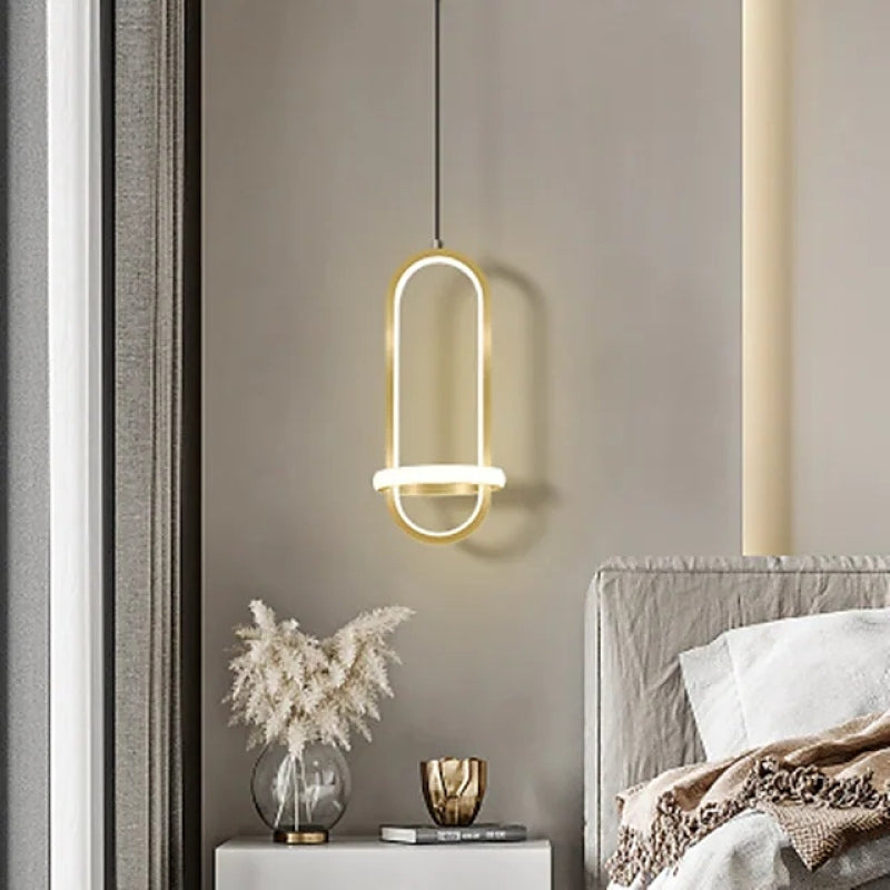 Arisha Modern Minimalist LED Ring Pendant Light Bedsides - Neutralighting