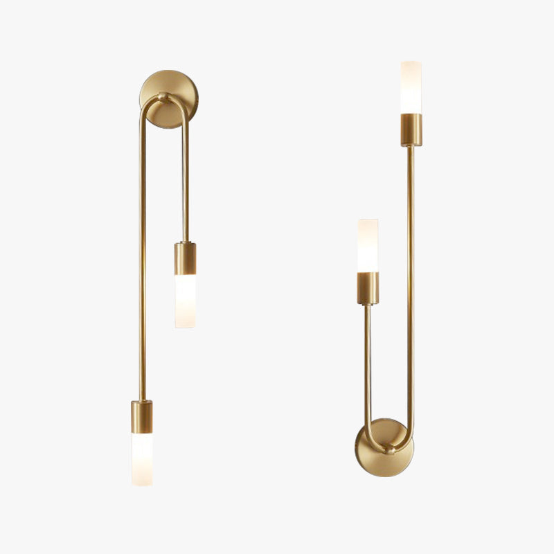 Rime Modern Wall Sconce for Bedeside Gold 2 PCS - Neutralighting