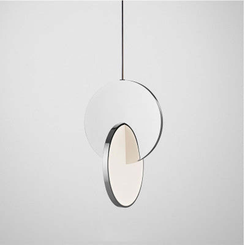 Arisha Pendant Light, Disc, Gold/Silver - Neutralighting