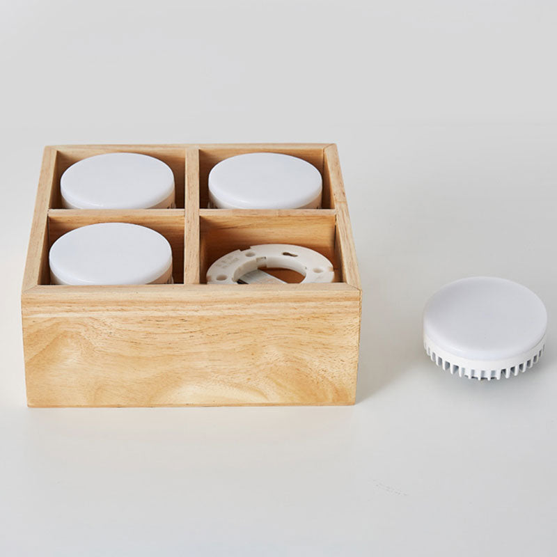 Muto Ceiling Light No Main Light, Wood - Neutralighting