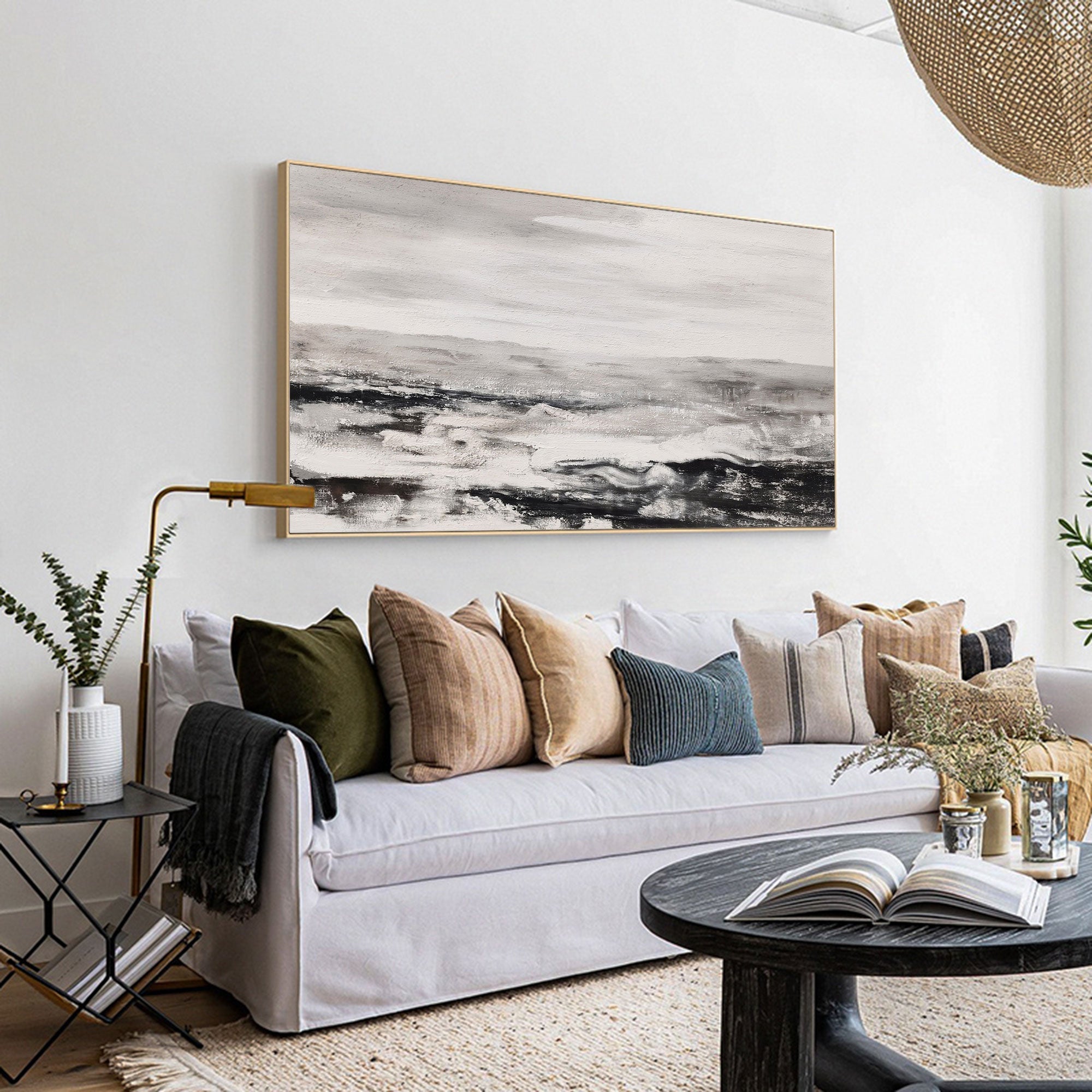 Abstract Painting 36'' X 72'' IS87 - Neutralighting