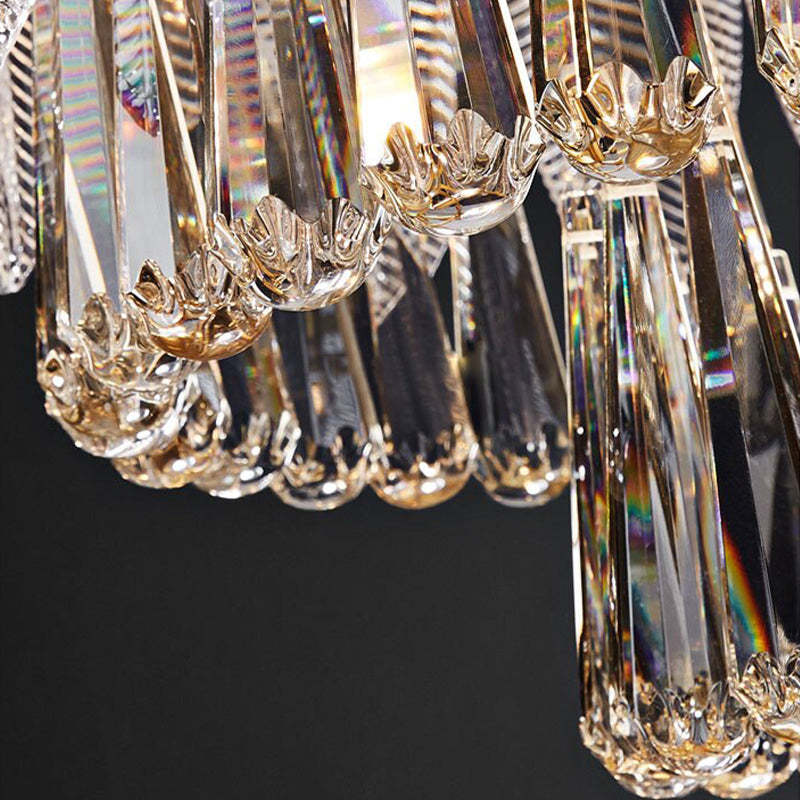 Arisha Luxury Feather Crystal Chandelier, Living Room - Neutralighting