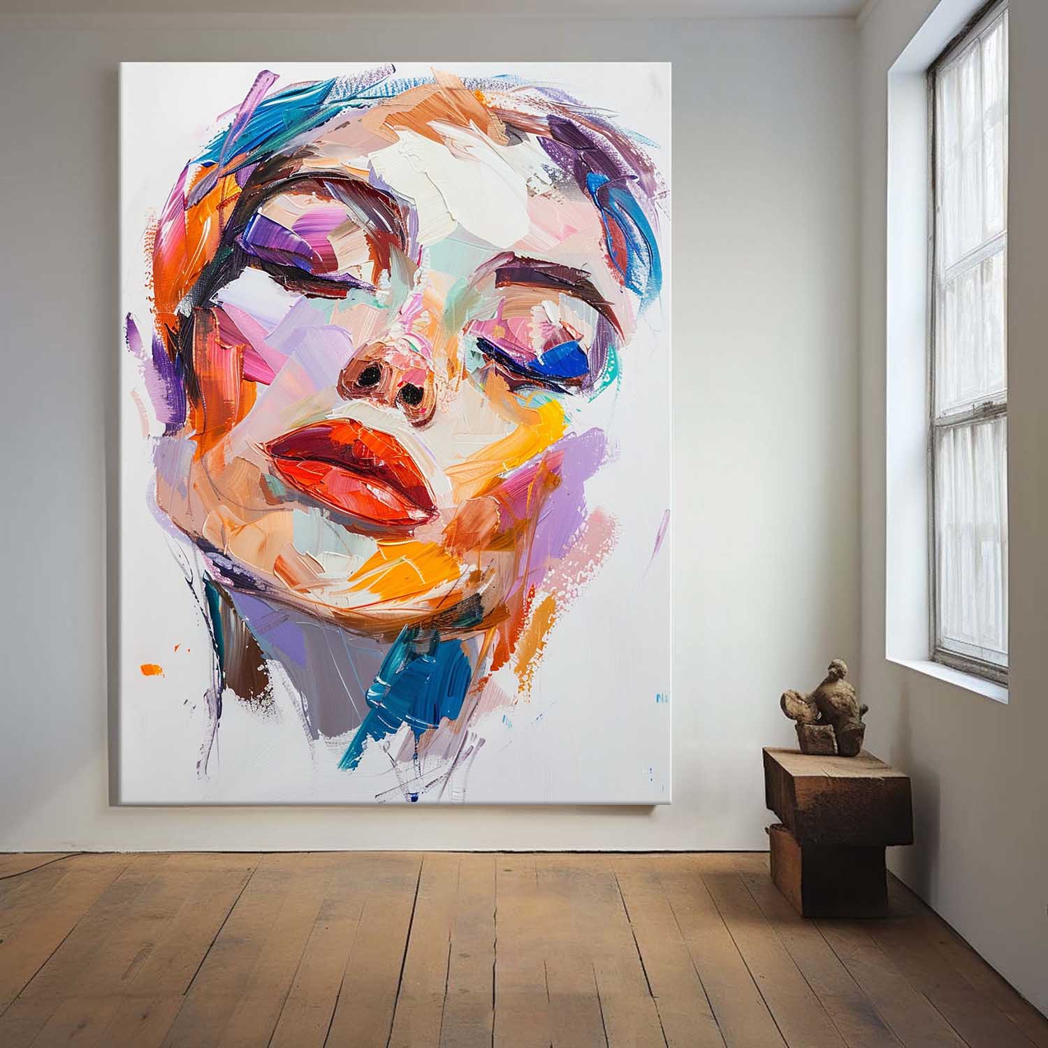 Colorful Muse Brushwork Painting