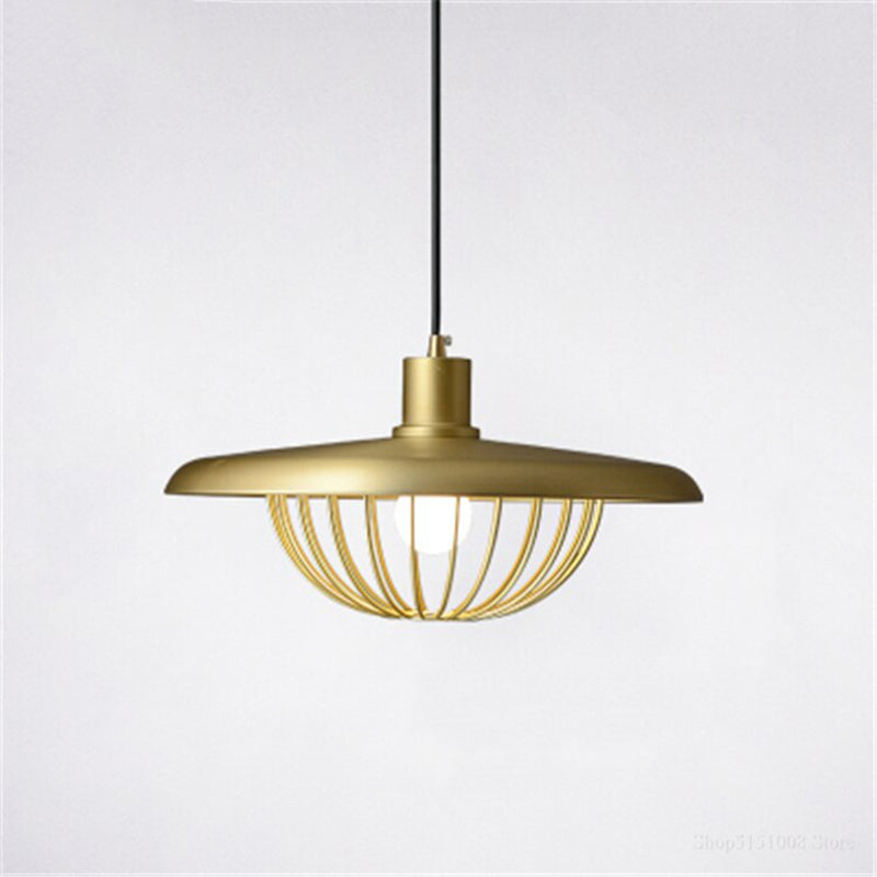 Arisha Modern Nordic Dome Pendant Light, Gold/Brown/Grey/Brown/Wood - Neutralighting