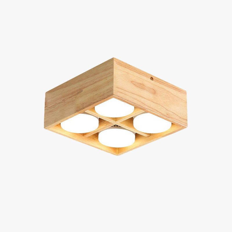 Muto Ceiling Light No Main Light, Wood - Neutralighting