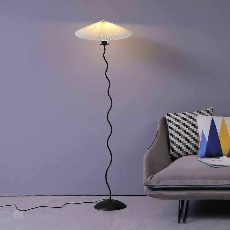 Ritta Modern Mushroom Fabric Led Floor Lamp - Neutralighting