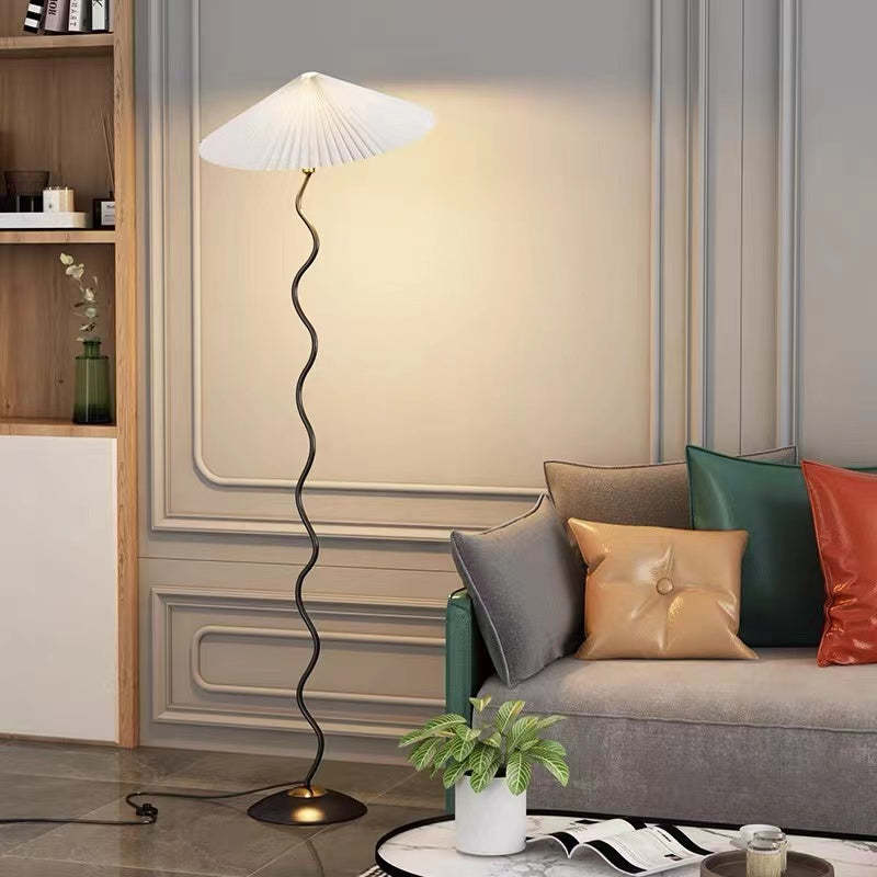 Ritta Modern Mushroom Fabric Led Floor Lamp - Neutralighting