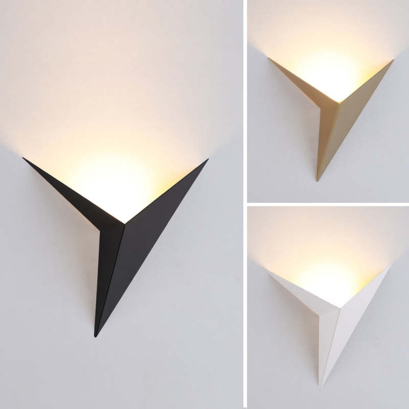 Calno Metal Modern LED Wall lamps for Bedroom, Triangle - Neutralighting