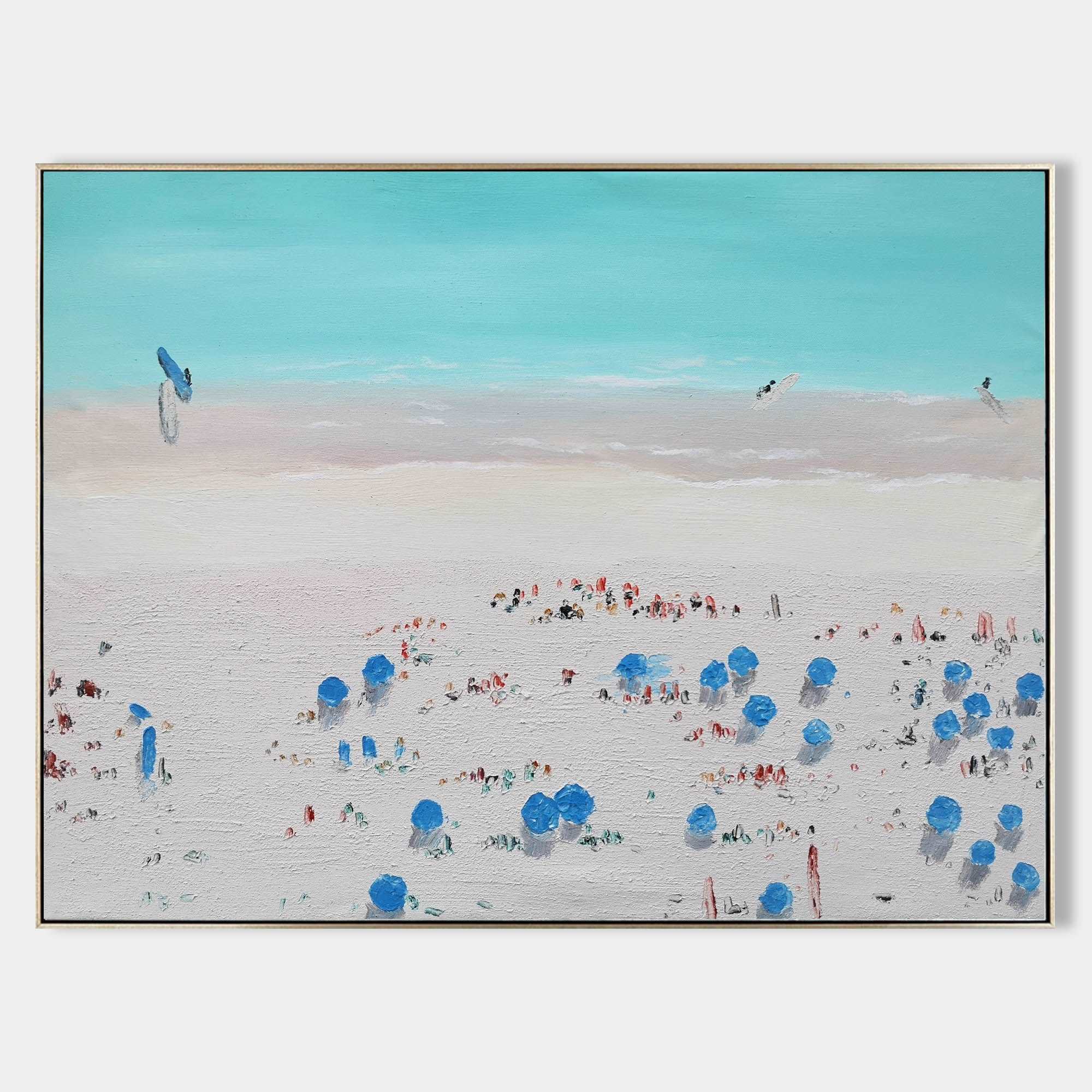Abstract Coastal Painting ABSH53 - Neutralighting