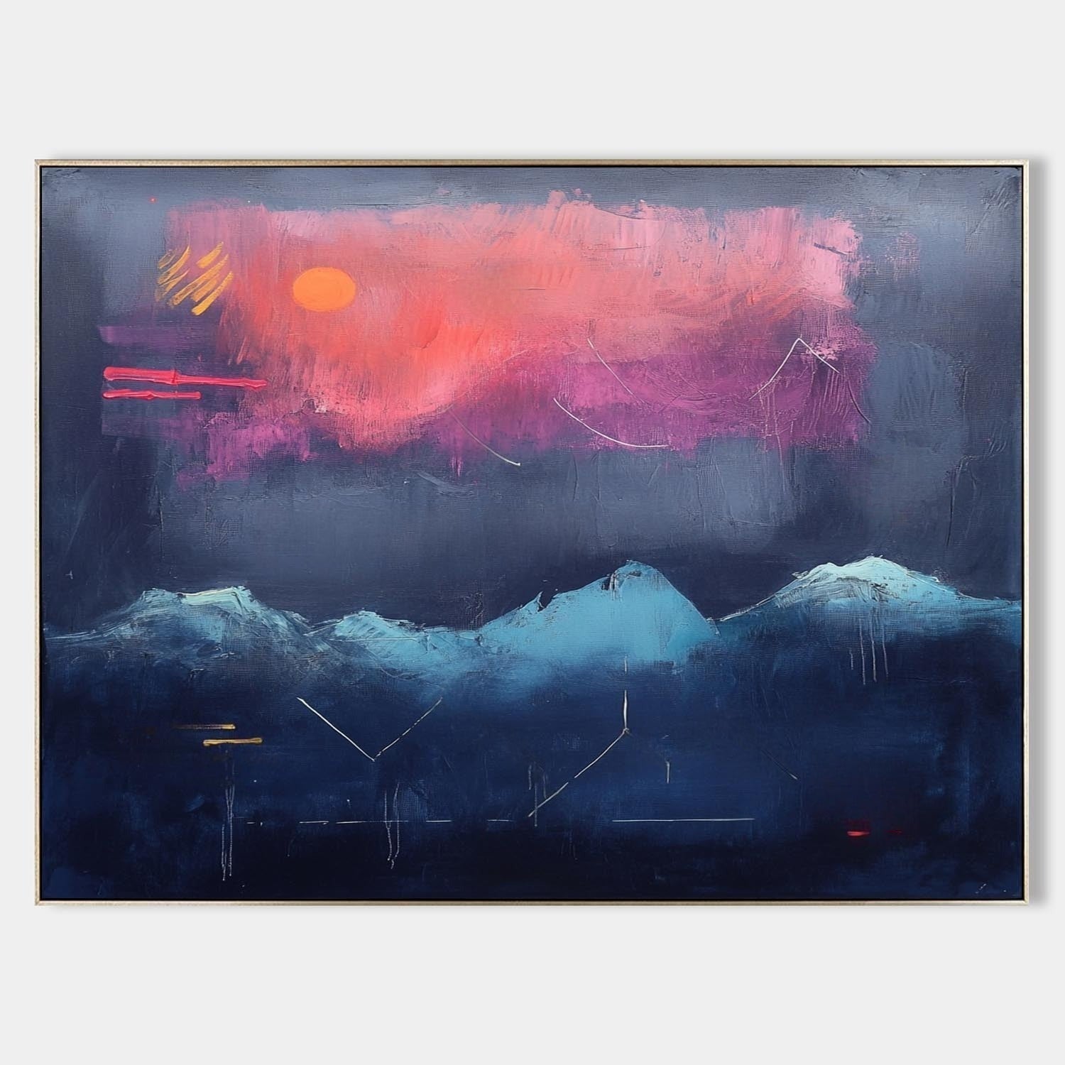 Wall Art Dramatic Textured Twilight