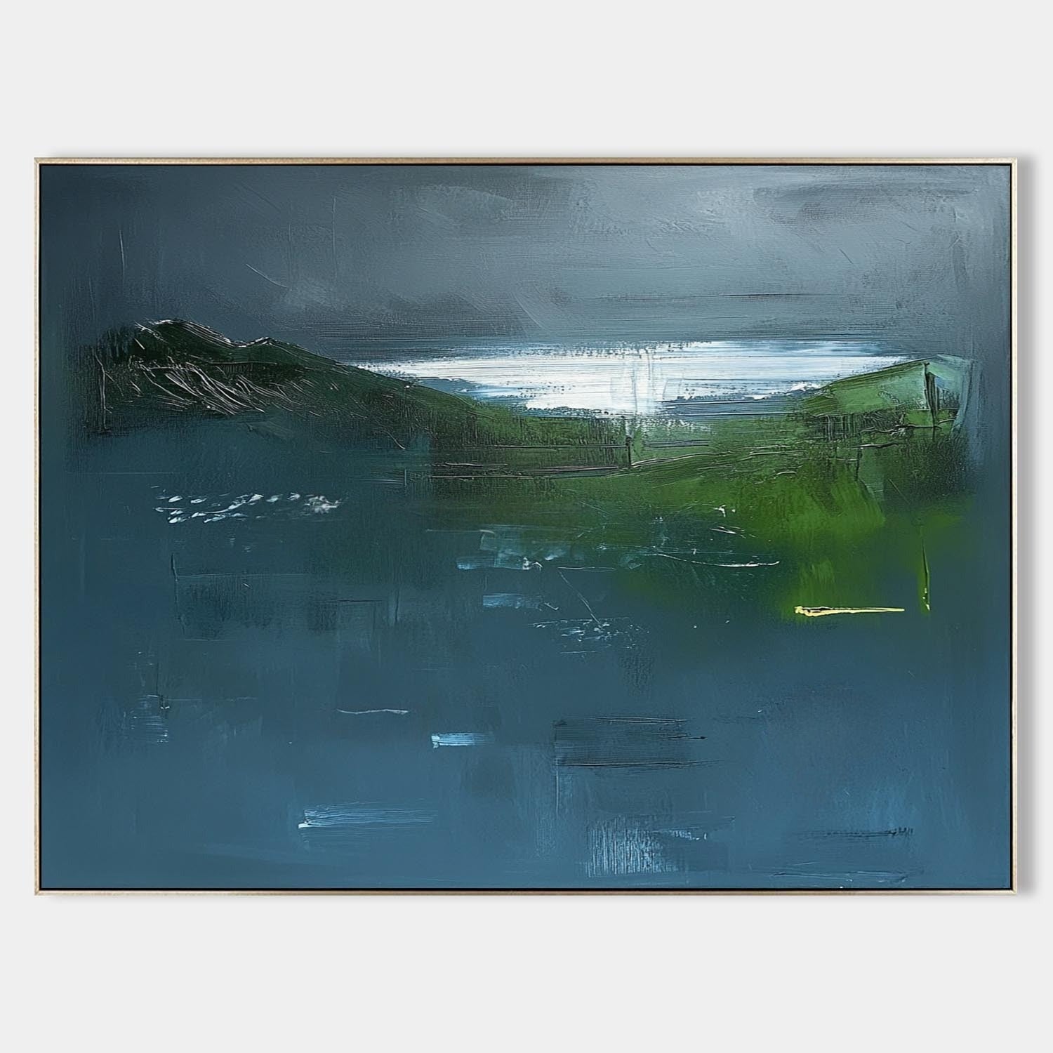 Wall Art Serene Textured Misty Green