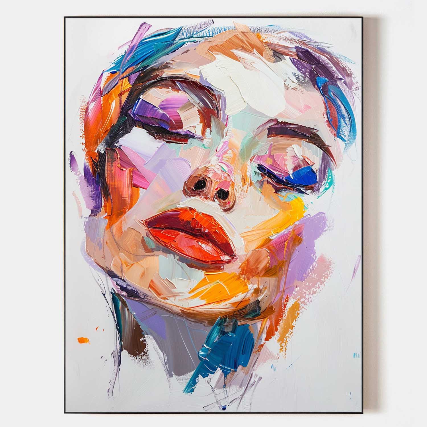 Colorful Muse Brushwork Painting