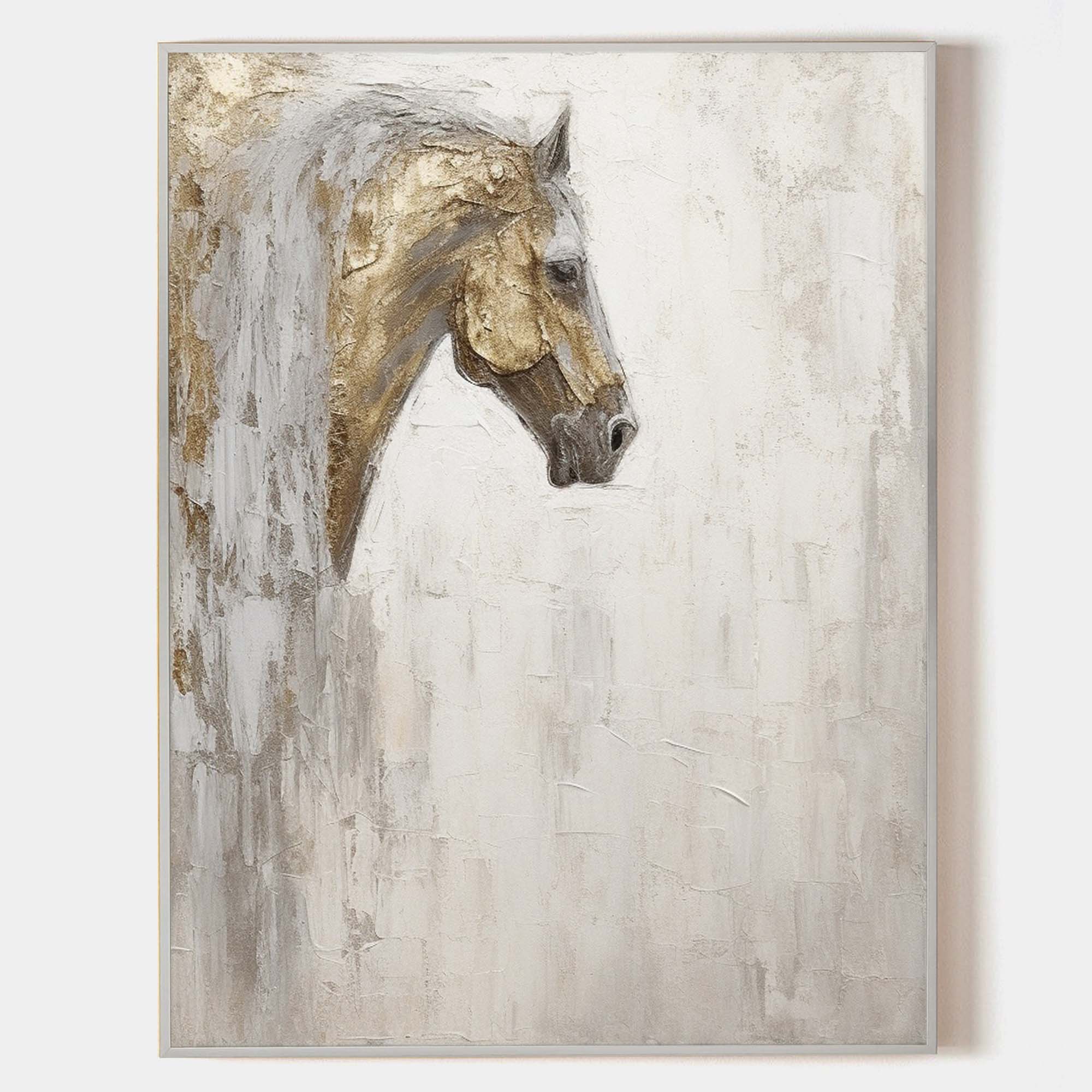 Wall Art Wabi-Sabi Horse Warm Animal Cozy