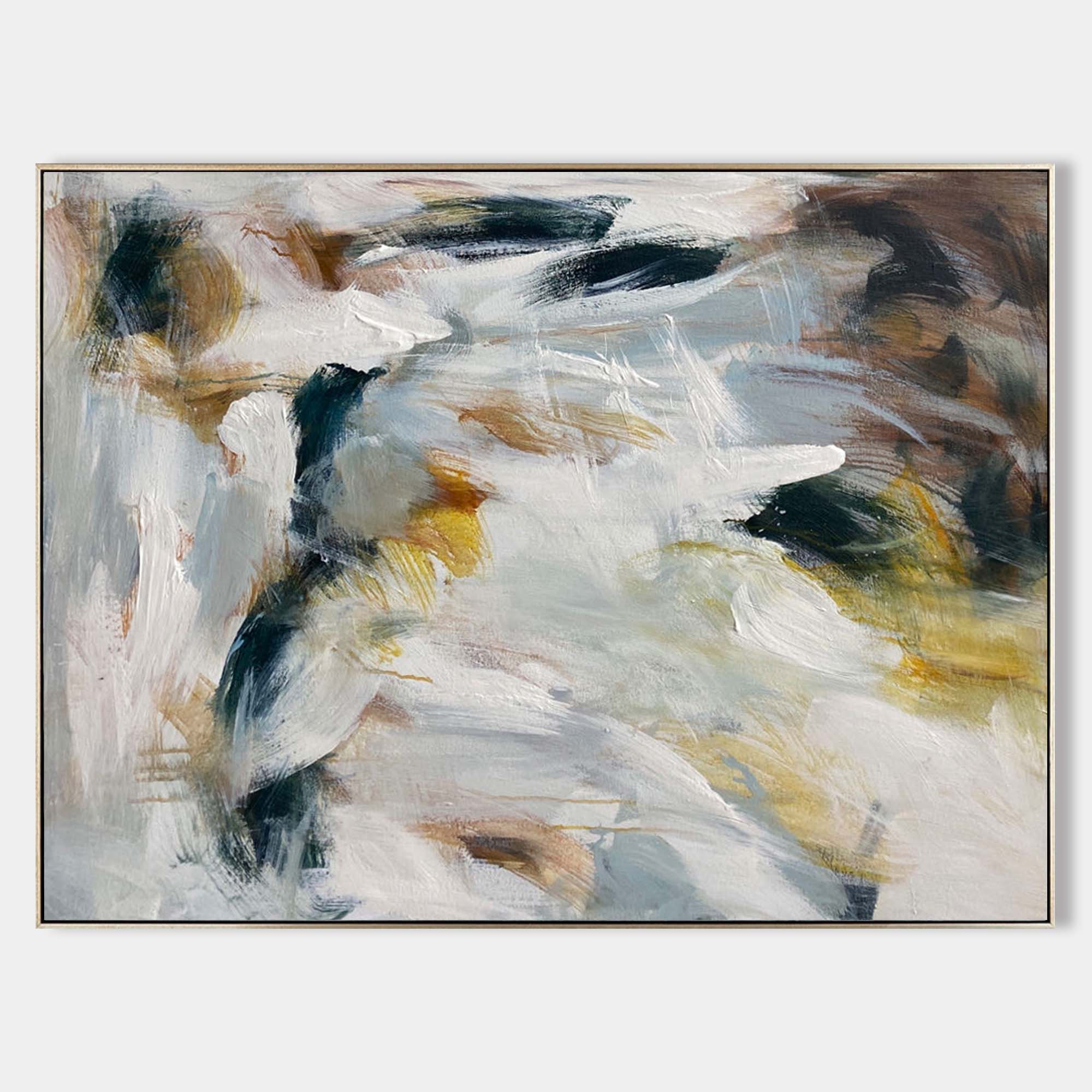Earthy Tone Abstract Scenery Canvas Wall Art