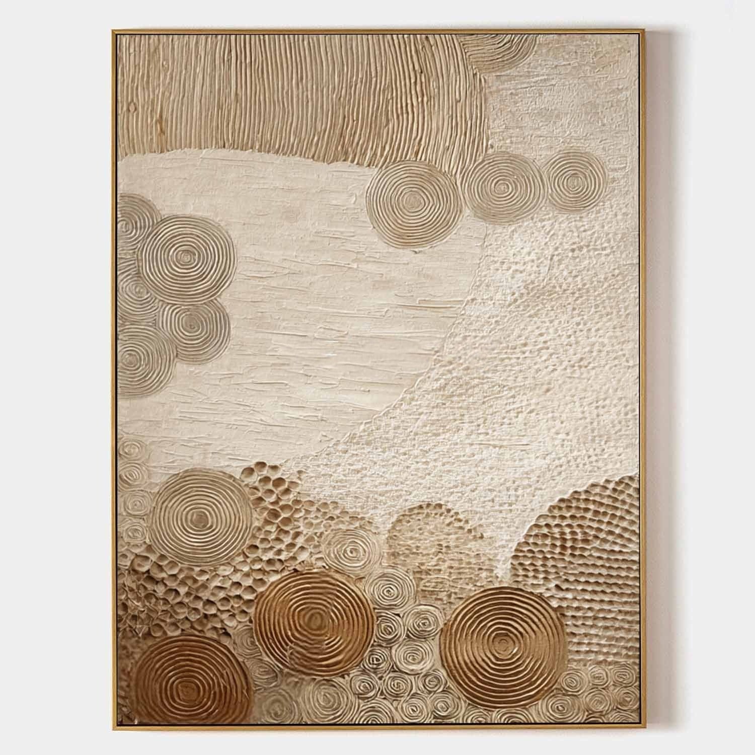 Wall Art Organic Flow Texture Bohemian Painting