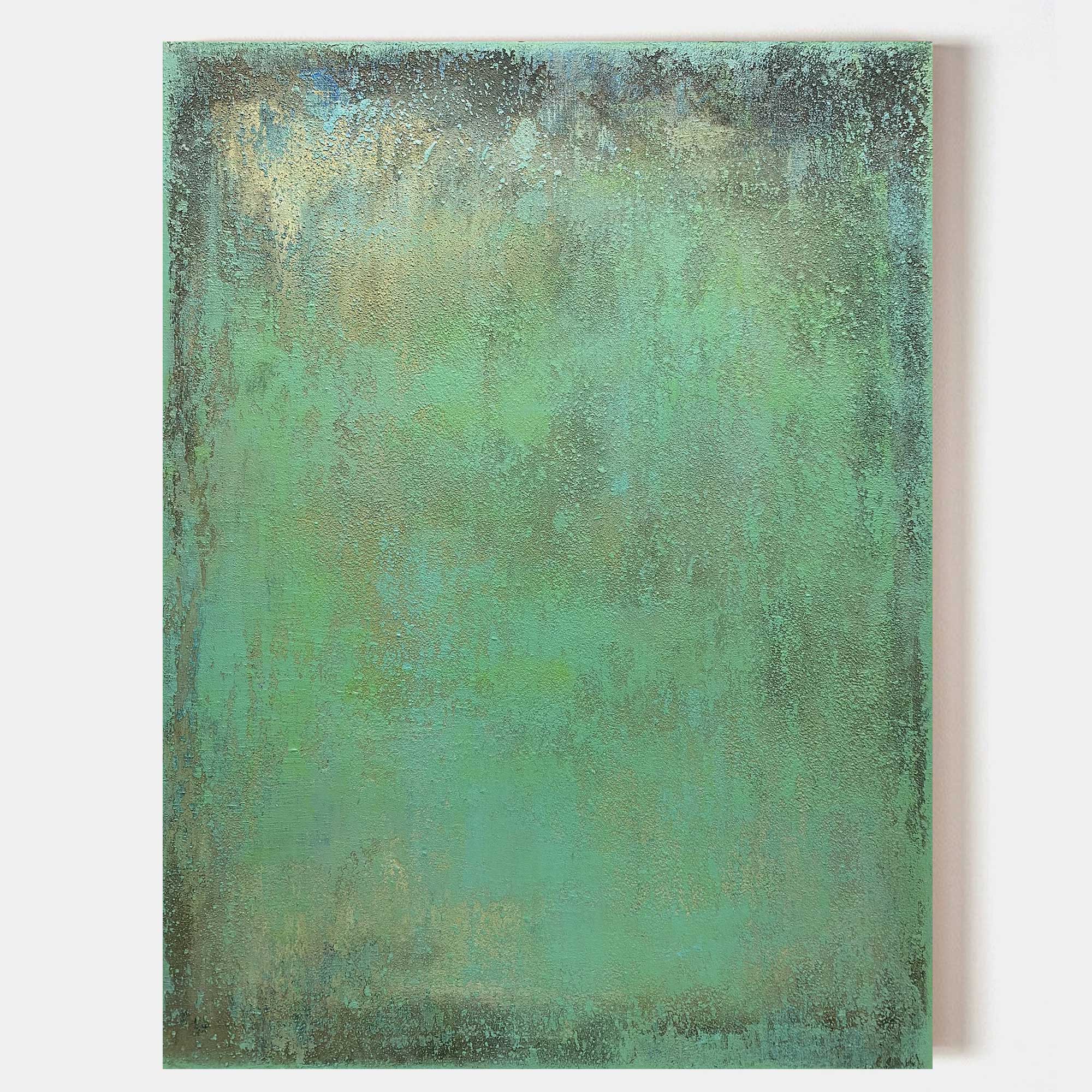 Celeste Teal Abstract Canvas Wall Art